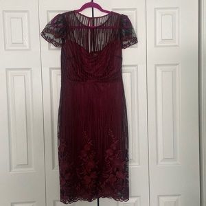 Taylor burgundy dress